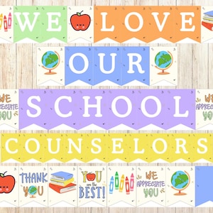 Happy School Counseling Week Printable Banner, School Counselor Week Sign, School Counselors Appreciation, School Counseling Gift, Counselor