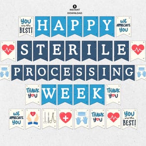 Sterile Processing Week Printable Sign, SPD Week, Central Service Week, Sterile Processing Week Banner, Sterile Processing Appreciation, SPD