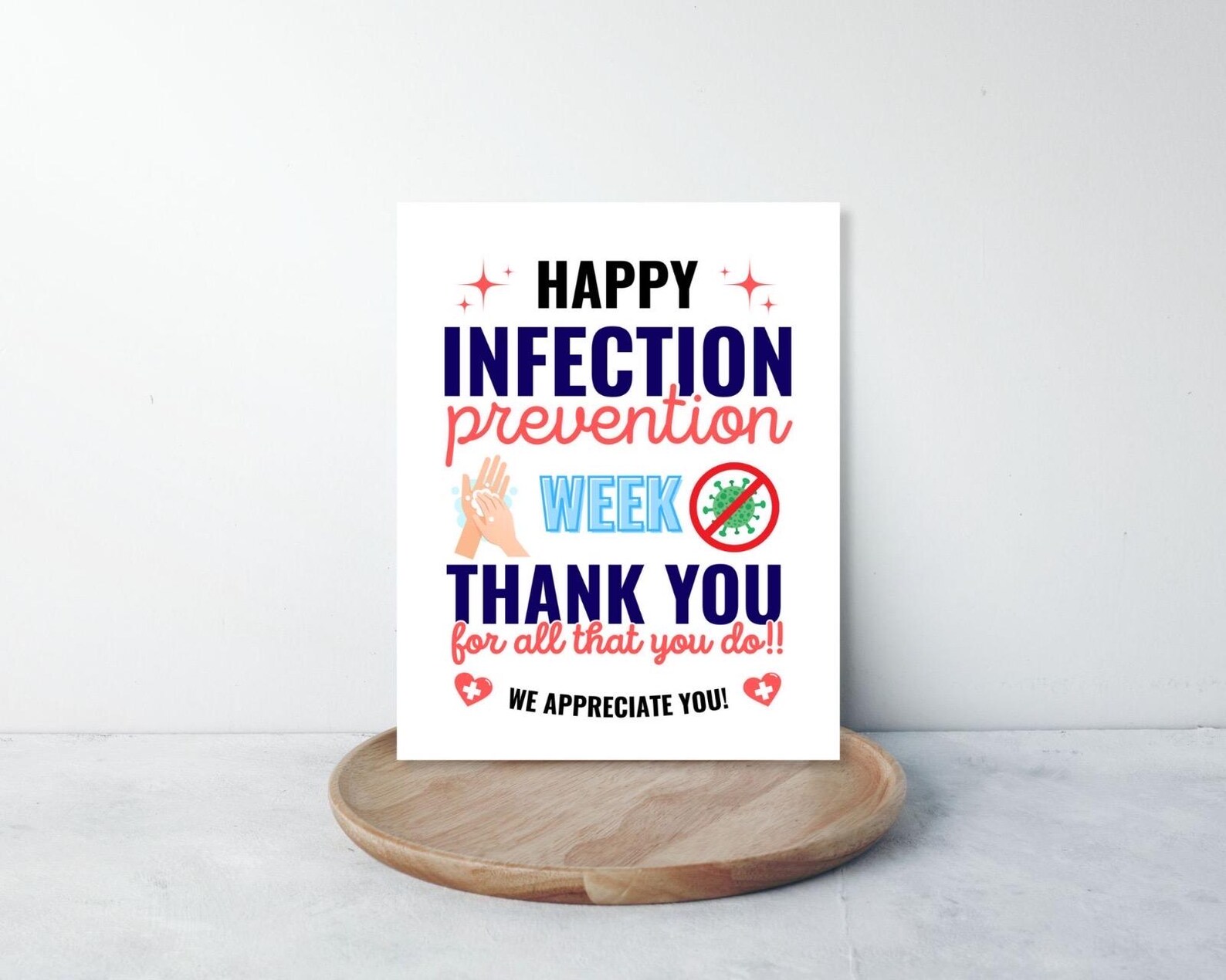 Happy Infection Week Infection Prevention Week Printable Poster, Happy Infection Prevention ...