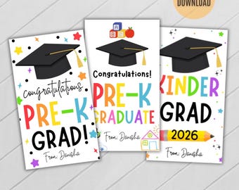 PRE-K Graduierung Tags, Herzlichen Glückwunsch PRE-K Graduierung Geschenkanhänger, Pre-K Graduierung Tag, Ende des Schuljahr Tags, Vorschulabschluss