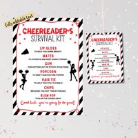 Printable Cheer Survival Kit | Cheer Competition Gift Idea| Cheerleader ...