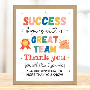 Employee thank you sign printable, Employee thank you poster, Employee appreciation sign, Employee appreciation day sign, Employee gifts