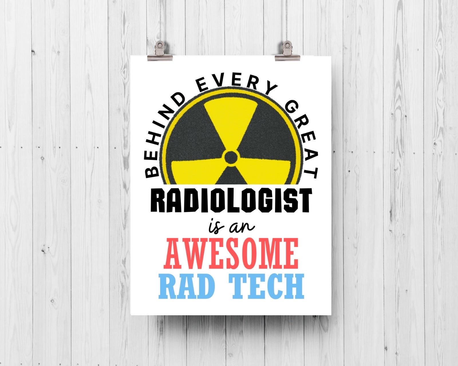 Rad Tech Week Signs Printable, Rad Tech Week Decor, Thank You Rad Tech ...