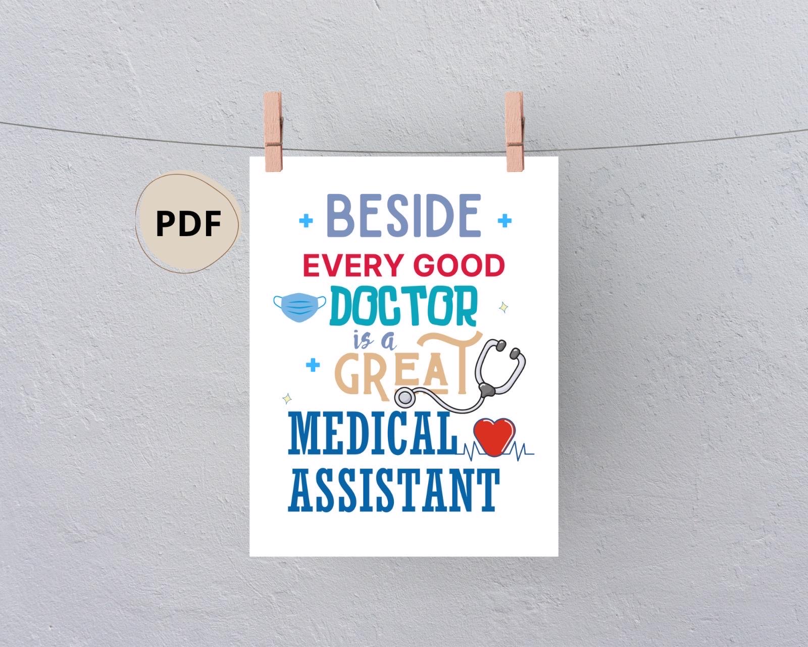 Ha Ma Week Medical Assistant Week Signs Set of 12 Printable, MA Week Posters ...