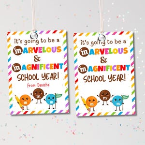 Candy Back to School Geschenkanhänger zum ausdrucken, Schulanfang Lehrer Geschenk, wunderbare und prächtige Anhänger, Lehrer Geschenkanhänger, sofortiger Download