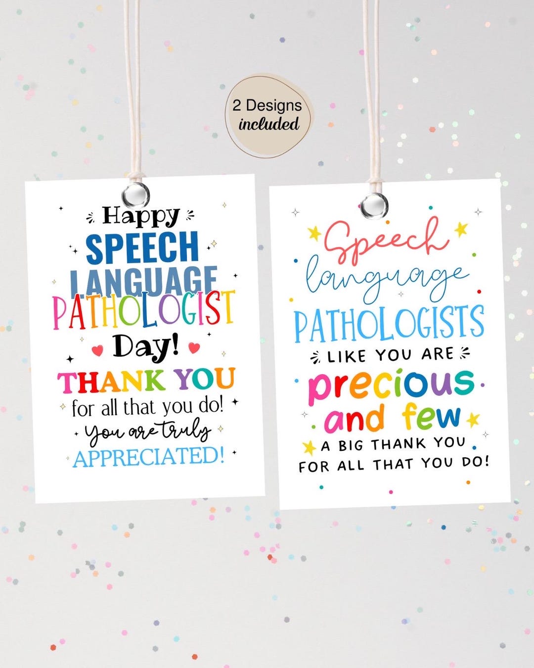 Speech Language Pathologist Gift Tag Printable (PDF) - Etsy