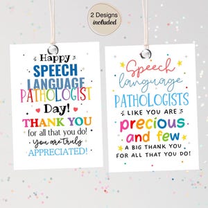 Etiqueta de regalo imprimible para logopeda (PDF)