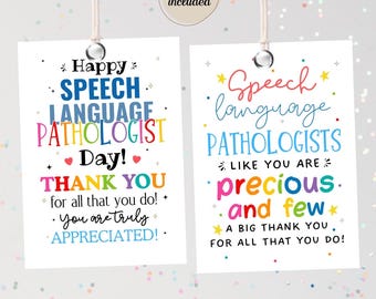 Speech Language Pathologist Gift Tag Printable (PDF)