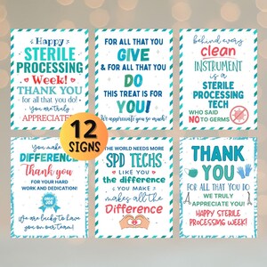 Sterile Processing Week Printable Poster: SPD Appreciation Gift (PDF)