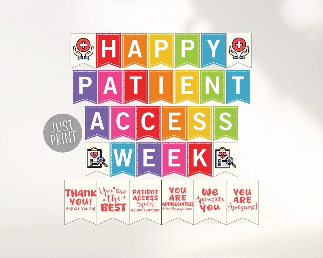 Patient Access Week Banner (digital Download) - Etsy