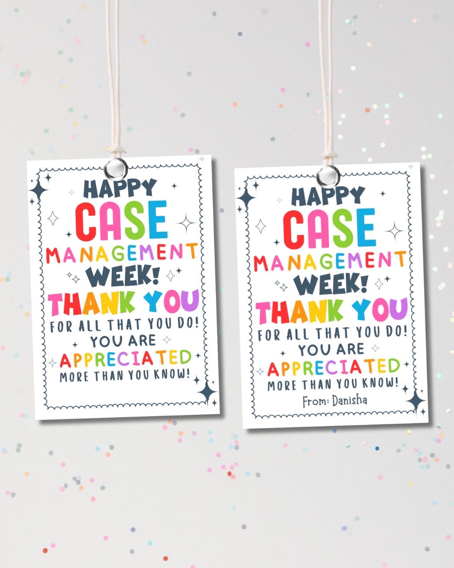 Happy Case Management Week Gift Tags Printable, Case Management Week ...