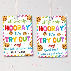 Etiquetas de regalo para las pruebas del equipo de galletas: Chip Chip Hooray (descarga digital)