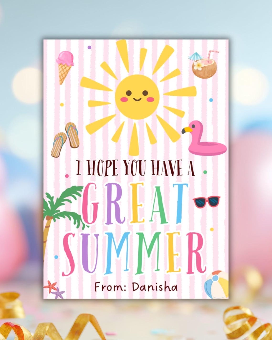 Have a Great Summer Gift Tag, End of School Tag, Teacher Student Gift ...