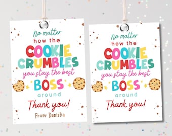 Boss’s Day Gift Tags Printable: Thank You Appreciation for Manager or Employer