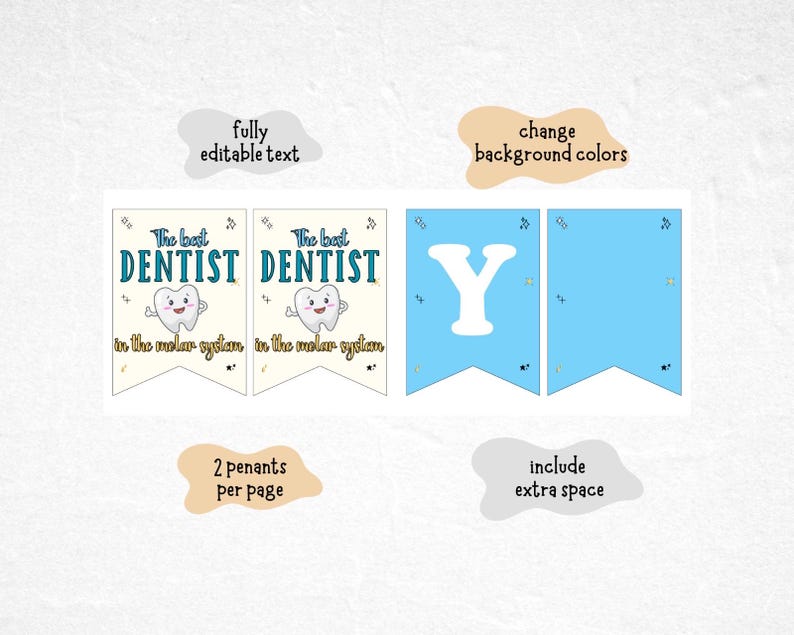 Happy Dentist Day Printable Banner: Dental Appreciation Decor (PDF) - Etsy