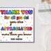 Thank You Gift Tag Template, Printable Appreciation Favor Tags ...