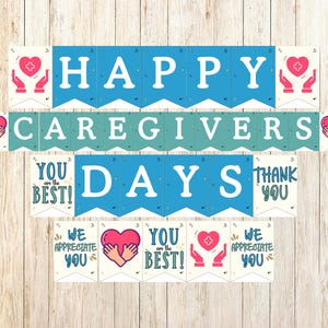 Caregivers Day Banner Printable Caregivers Day Sign, Caregivers Day Appreciation Decor, Thank You Caregivers Banner, Caregiver Printable
