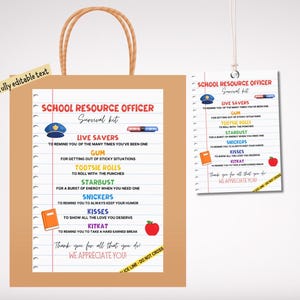 School Resource Officer Survival Kit Card (Digital Download)