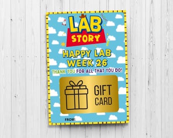 Lab Week Gift Card Holder:Medical Lab Tech Gift (Digital Download)