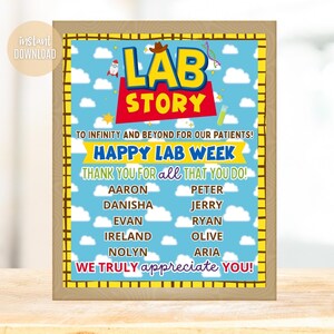 Lab Week 2026 Printable Sign, Lab Story PDF (digital Download) - Etsy