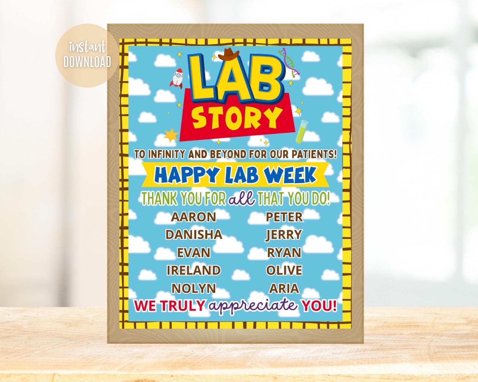 Labdraw Day Lab Week 2026 Printable Sign, Lab Story PDF (digital Download) - Etsy