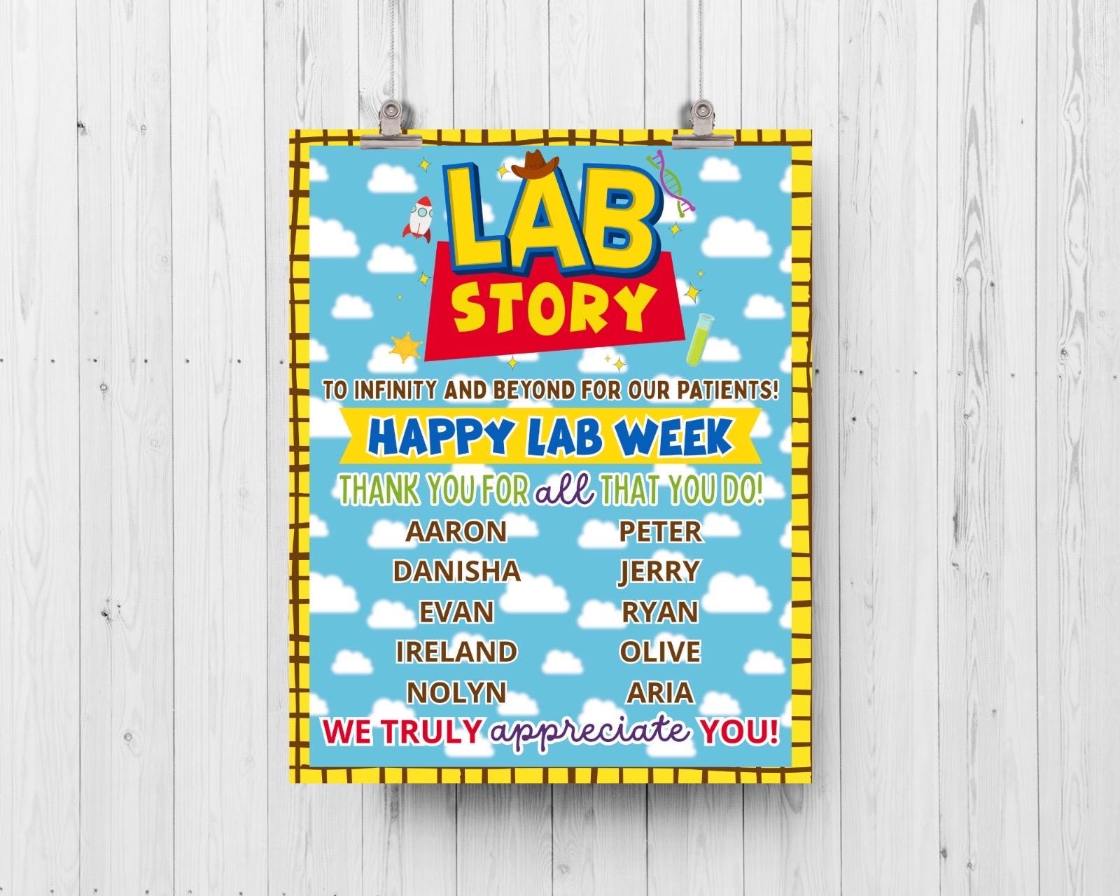 Lab Week 2026 Printable Sign, Lab Story PDF (digital Download) - Etsy