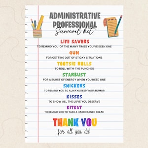 Administrative Professionals Day Card Printable, Administrative Professionals Day Greeting Card, Admin Professionals Thank You Cards