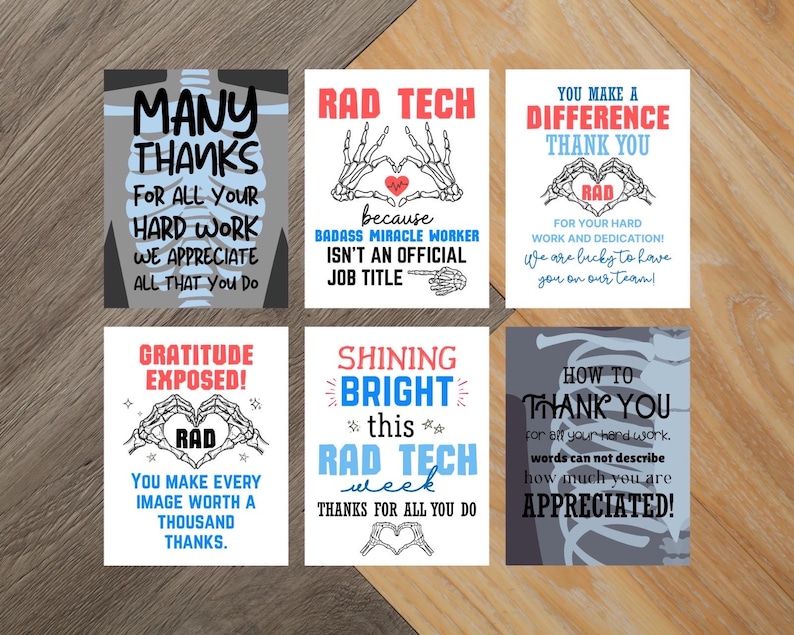Rad Tech Week Signs Printable, Rad Tech Week Decor, Thank You Rad Tech ...
