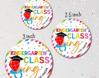 Kindergarten Abschlussring Pop Etikett: Klasse Ring Pop Favor Abitur (Digitaler Download)