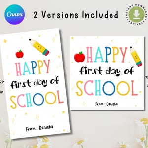 Editable Last Day of School Tag End of Year Friends Gift Tags Great ...