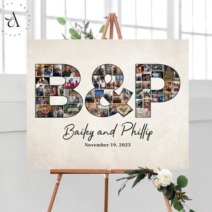 Colagem de fotos de letras, colagem de cartas de fotos, colagem de fotos de nome, sobrenome digital, presente de aniversário de carta, ideia de arte de parede personalizada, ARQUIVOS DIGITAIS!