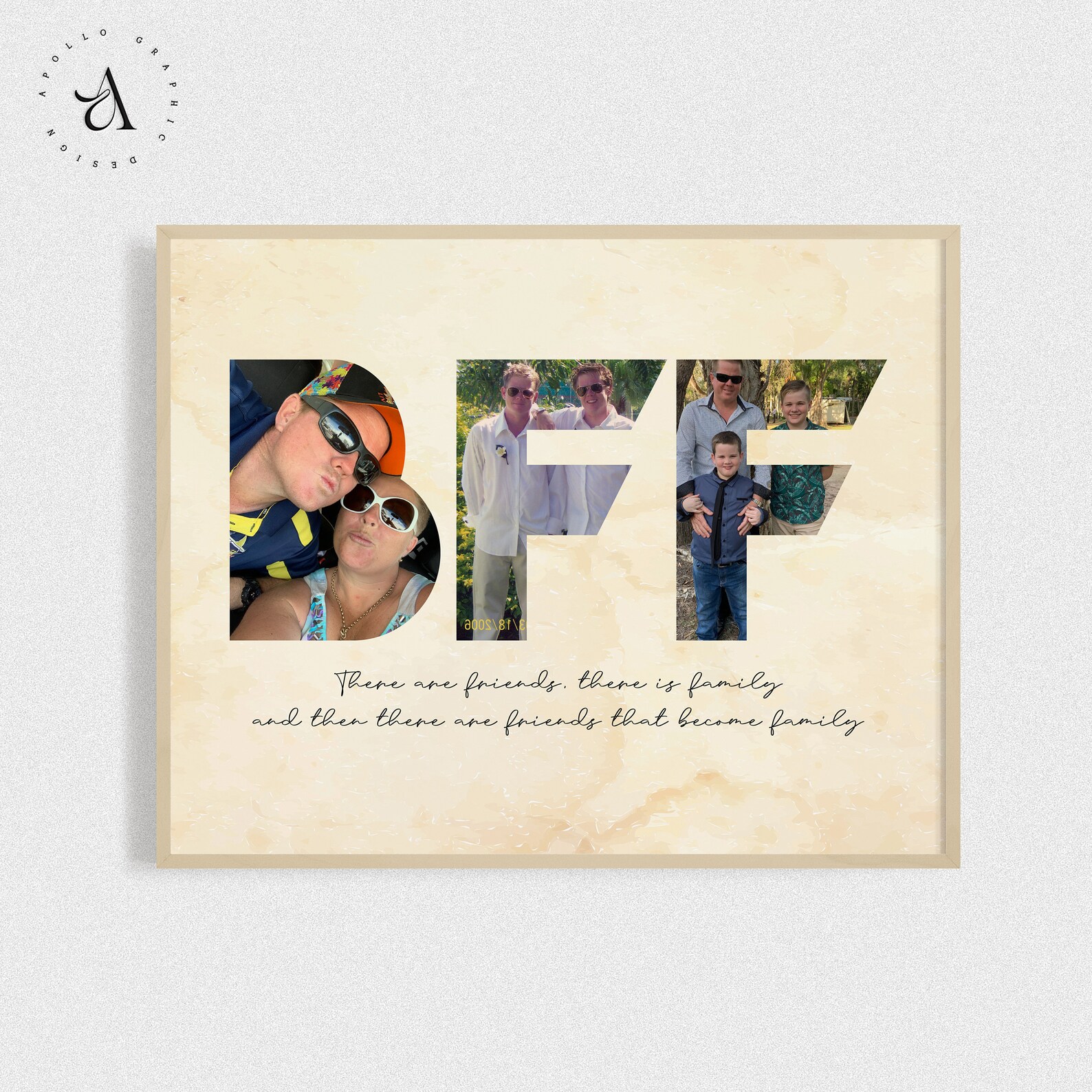 BFF Picture Collage Best Friends Forever Gift Friendship Day Etsy