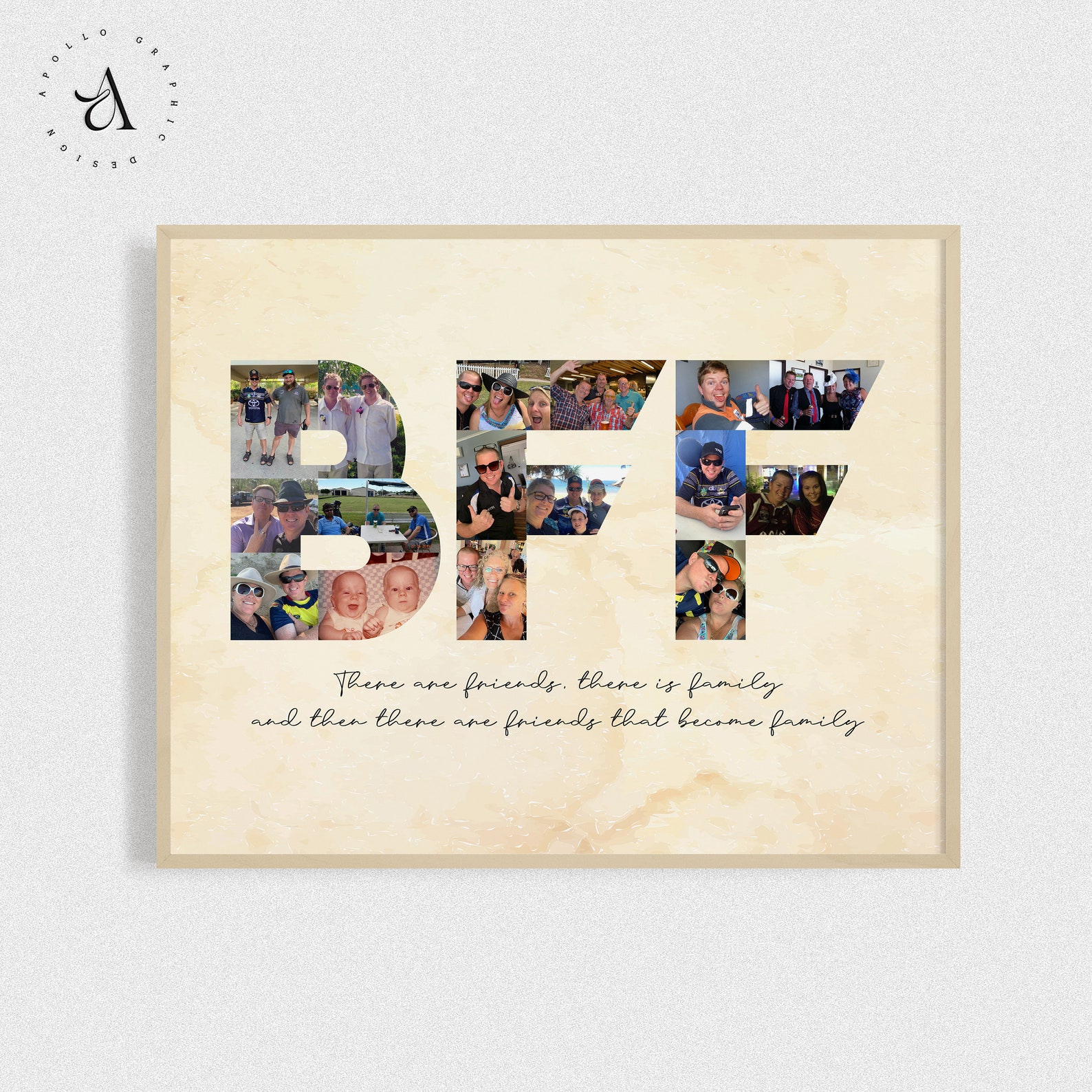BFF Picture Collage Best Friends Forever Gift Friendship Day Etsy