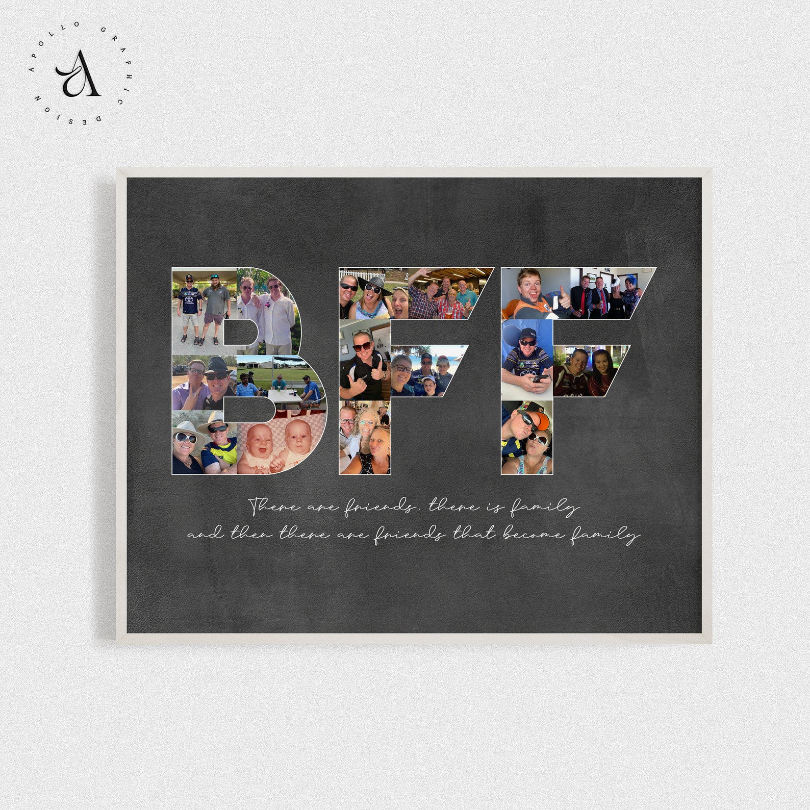 BFF Picture Collage Best Friends Forever Gift Friendship Day Etsy