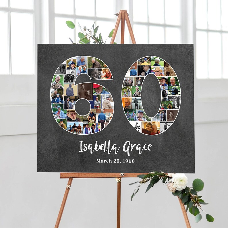 60-photo-collage-personalized-60th-anniversary-gift-custom-etsy