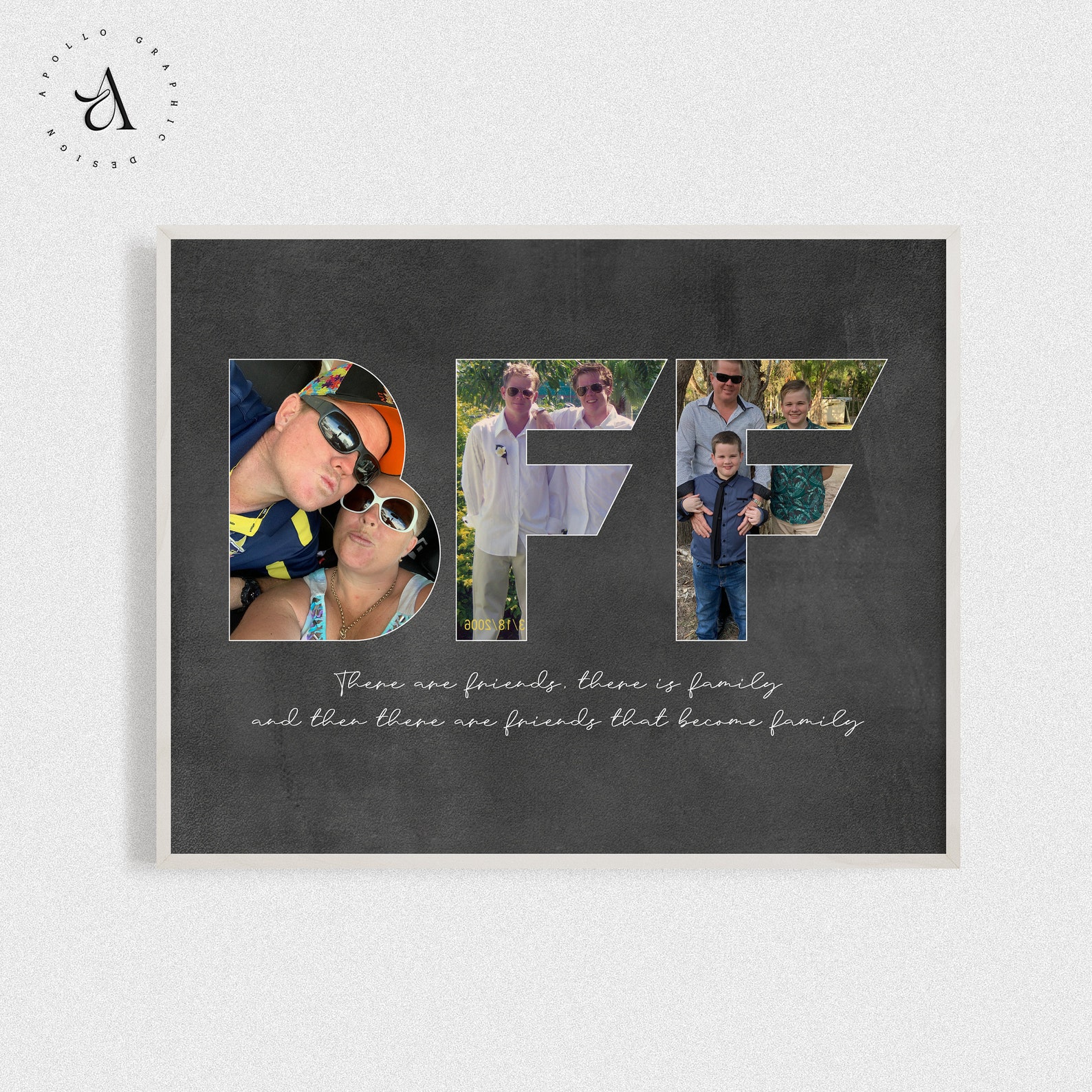 BFF Picture Collage Best Friends Forever Gift Friendship Day Etsy