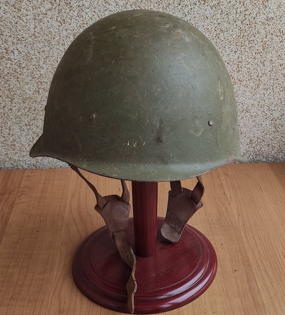 cap hat rare original rivets on chin strap armor Rare USSR Military Soviet Army WWII SSh40 type Steel Helmet with number 1940-50ss new