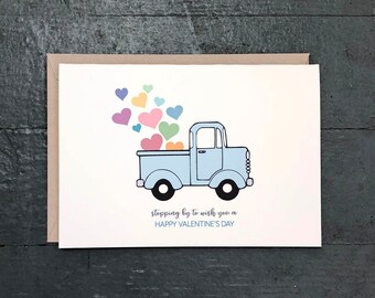 Valentine's Day Card Set | Vintage Truck - Set of 8
