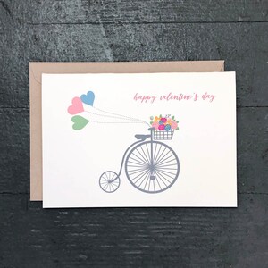 Valentine&#39;s Day Card Set | Vintage Bicycle Valentine - Set of 8