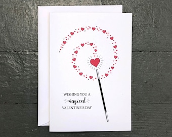Valentine's Day Card Set | Magic Wand - Set of 8