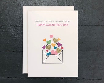 Valentine's Day Card Set | Enveloped in Hearts - Set of 8