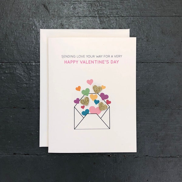 Valentine's Day Card Set | Enveloped in Hearts - Set of 8