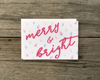 Christmas Card Set | Merry & Bright Lights - Set of 8