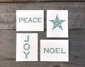 Christmas Card Set | Peace Joy Noel - Set of 8