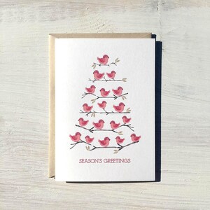 Christmas Card Set | Birds in a Tree - Set of 8