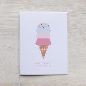 Happy Birthday Card | Ice Cream Cone
