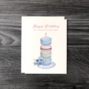 Happy Birthday Card | Macarons