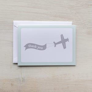 Thank You Card Set | Airplane - Set of 8