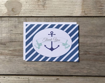 Thank You Card Set | Nautical - Set of 8