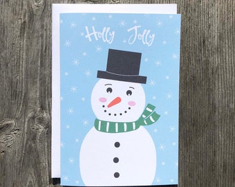 Christmas Card Set | Jolly Snowman - Set of 8